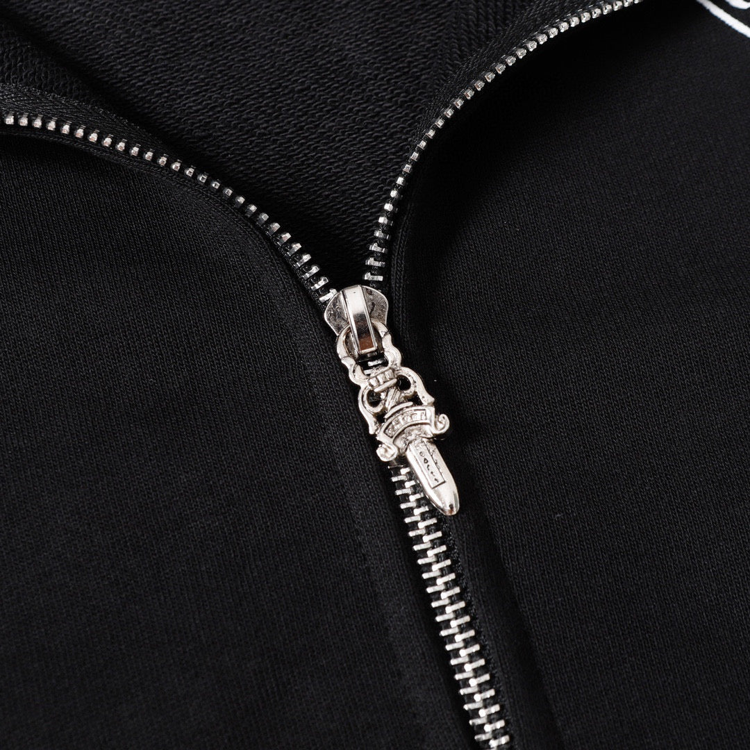 Chrome Hearts Hoodie - Black Street Style Embroidered 851